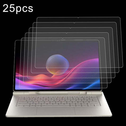25pcs 9H 0.3mm Explosion-proof Tempered Glass Film, For Lenovo Yoga Pad Pro 14.5 inch, For Lenovo IdeaPad Slim 3 Gen10 14, For Lenovo IdeaPad Slim 5 Light 14, For Lenovo IdeaPad Slim 3 Gen8 15.6, For Lenovo Chromebook 100e 11.6