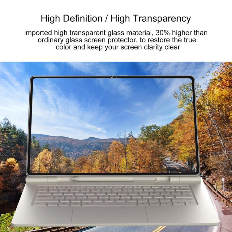 25pcs 9H 0.3mm Explosion-proof Tempered Glass Film, For Lenovo Yoga Pad Pro 14.5 inch, For Lenovo IdeaPad Slim 3 Gen10 14, For Lenovo IdeaPad Slim 5 Light 14, For Lenovo IdeaPad Slim 3 Gen8 15.6, For Lenovo Chromebook 100e 11.6                         ...