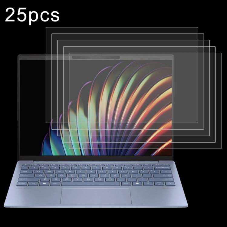 25pcs 9H 0.3mm Explosion-proof Tempered Glass Film, For HP 15-FD 15.6, For HP Pavilion Aero 13-BG13.3, For HP Chromebook 14A 14