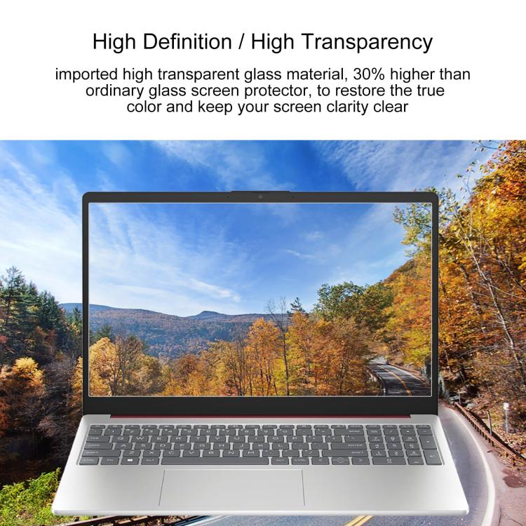 25pcs 9H 0.3mm Explosion-proof Tempered Glass Film, For HP 15-FD 15.6, For HP Pavilion Aero 13-BG13.3, For HP Chromebook 14A 14