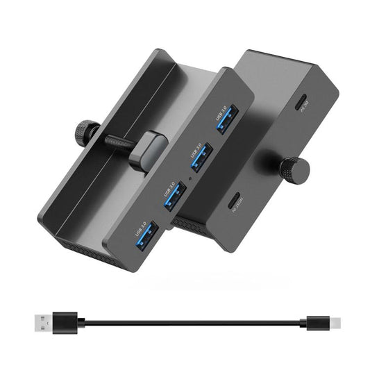 HCL-4A-Pro Aluminum Alloy 4-port USB3.0 Clamp Hub