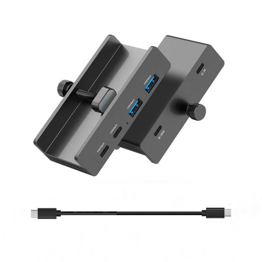 HCL-2A2C-Pro Aluminum Alloy Dual USB and Dual Type-C Clamp Hub