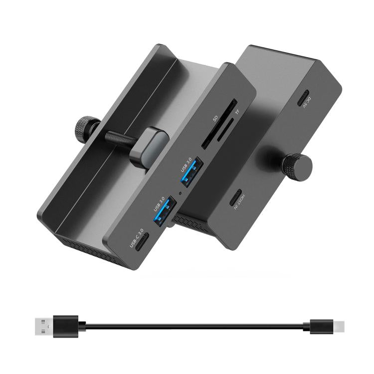 HCL-2A1CTS-Pro Aluminum Alloy 5-port USB3.0 Clamp Hub