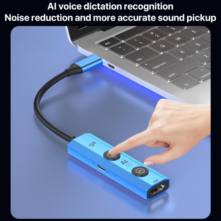 YCE V297A 7 in 1 USB-C / Type-C HUB Adapter AI Docking Station Support 8K Output