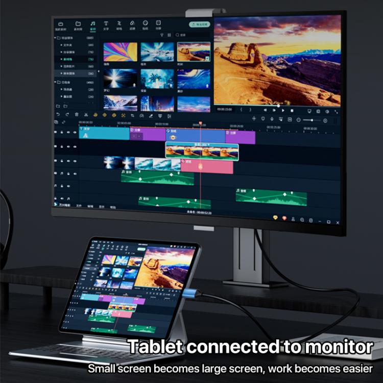 YCE-V286A Type-C to HDMI2.1 8K Adapter Cable