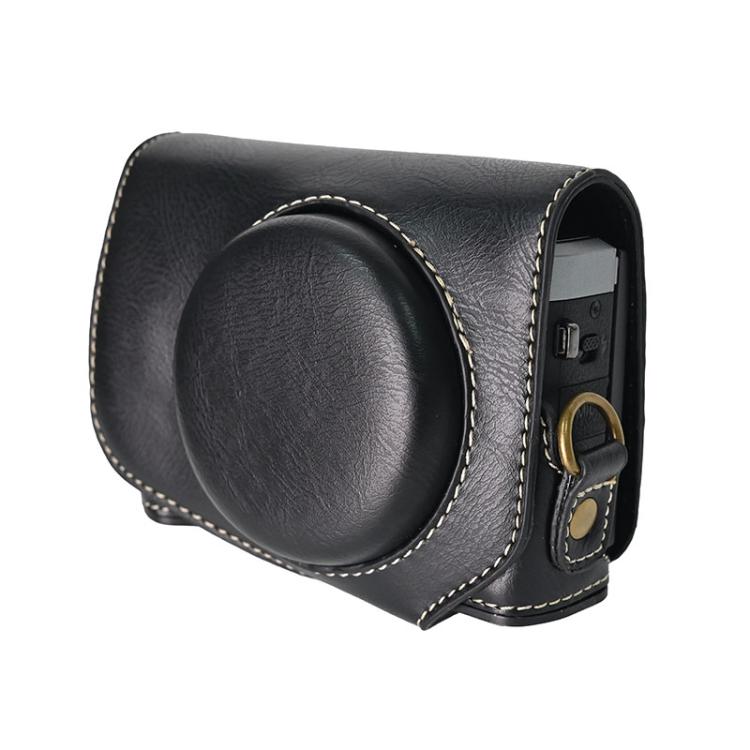 Retro Pull Up Leather Full Body Camera Case Bag with Strap