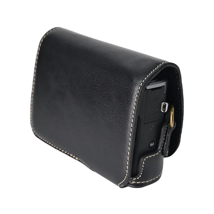 Retro Pull Up Leather Full Body Camera Case Bag with Strap