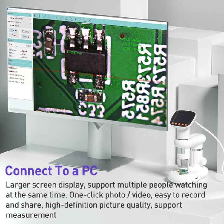 CM3 2.0 inch IPS Screen 1000X Desktop HD Digital Electron Microscope