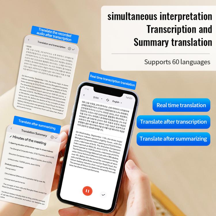 JNN M29A Portable Smart AI Magnetic Recorder Support APP Control