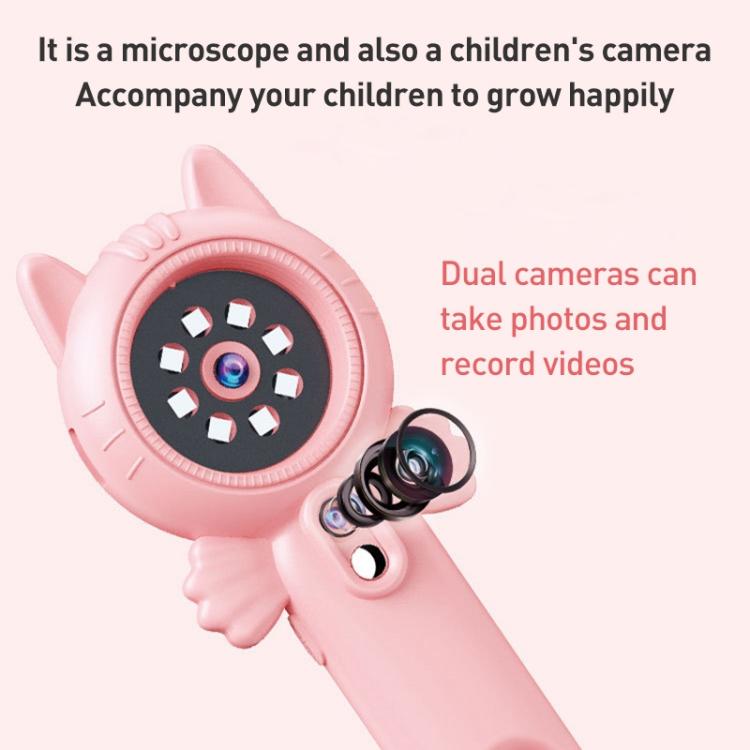 Z800 500X 2.0 inch IPS Screen Portable Handheld Dual Lens Electron Microscope