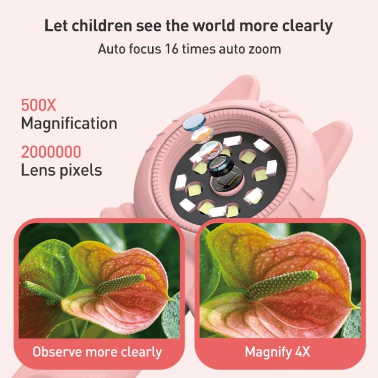 Z800 500X 2.0 inch IPS Screen Portable Handheld Dual Lens Electron Microscope