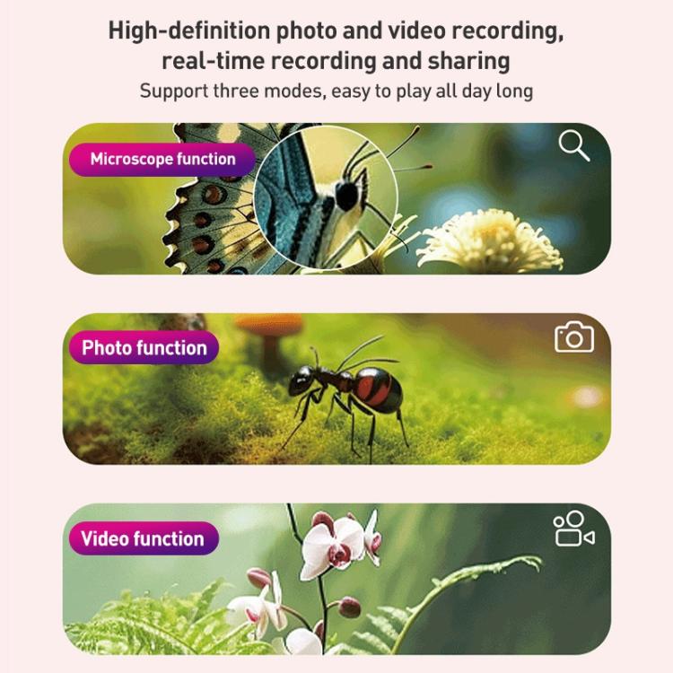 Z800 500X 2.0 inch IPS Screen Portable Handheld Dual Lens Electron Microscope