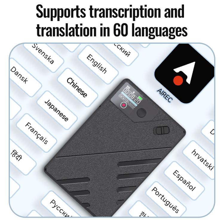 JNN A5 OLED Display Smart AI Magnetic Recorder Support APP Control