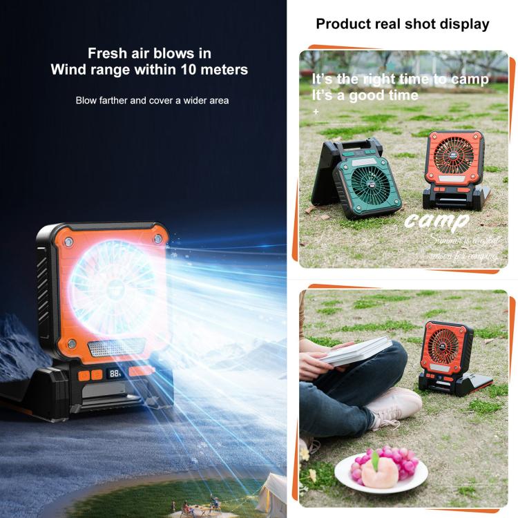 F3 Solar Powered USB Charging Portable Fan Camping Light