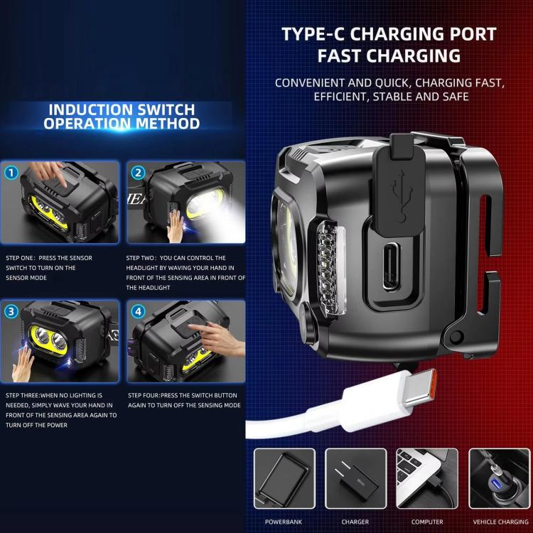 YY09 Outdoor Work Super Bright Sensor Headlight