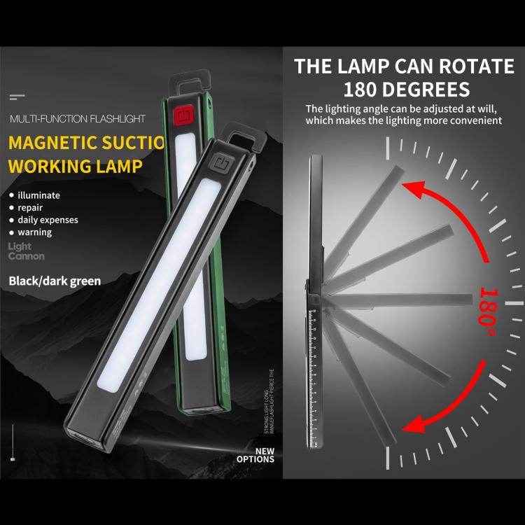 W09 Multifunctional Folding Pen Lamp LED Outdoor Work Flashlight