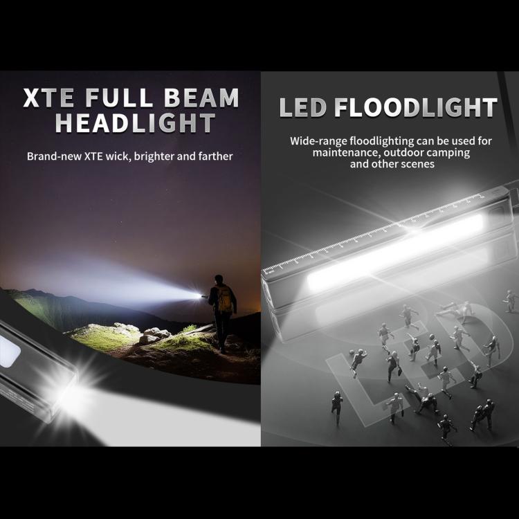 W09 Multifunctional Folding Pen Lamp LED Outdoor Work Flashlight