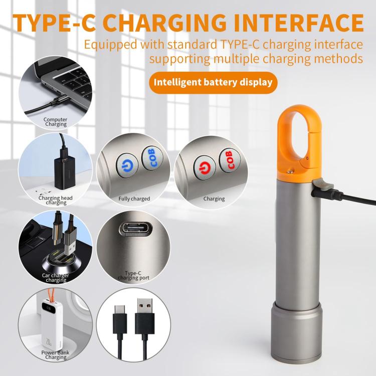 X723 Aluminum Alloy Outdoor White Laser Wick Zoom Waterproof Flashlight