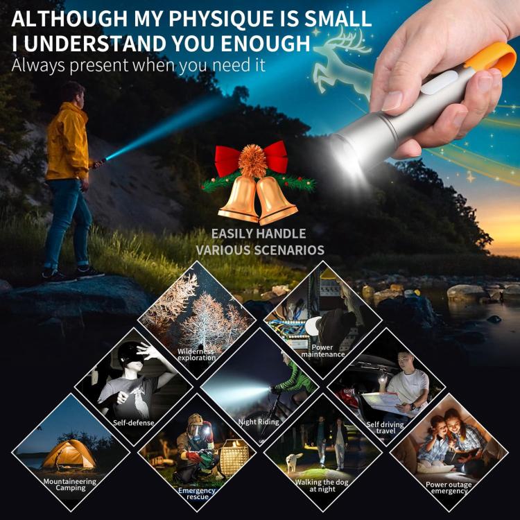 X723 Aluminum Alloy Outdoor White Laser Wick Zoom Waterproof Flashlight