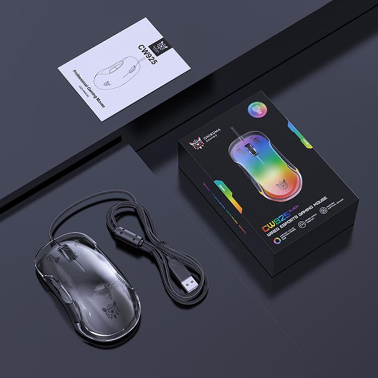 ONIKUMA CW925 12800DPI Colorful RGB E-Sports Gaming Wired Mouse