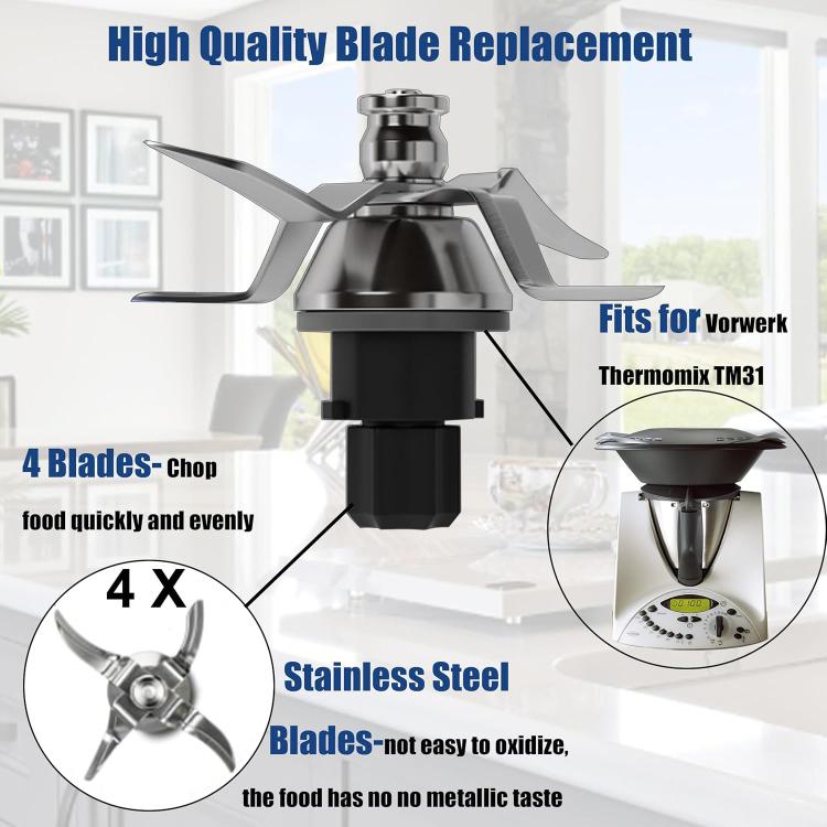 For Thermomix TM31 Stainless Steel Replacement Blade