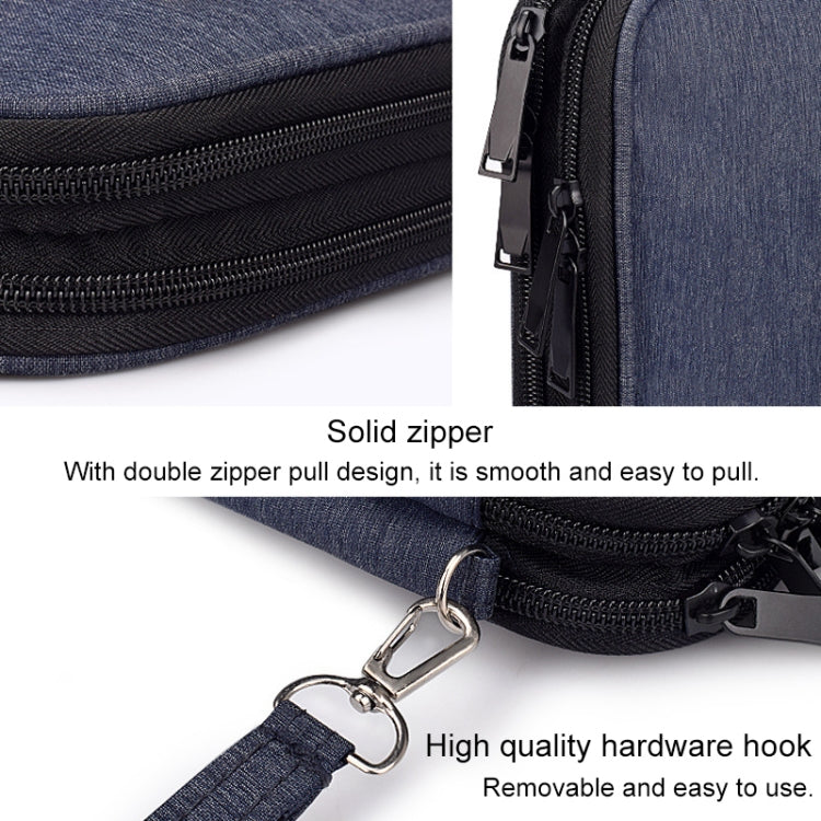 SM01 Multi-function Waterproof Double Layer Data Cable Earphone U Disk Digital Accessories Storage Bag, Size: S