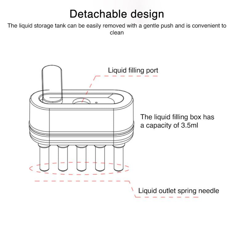 K-SKIN KD3806 EMS Micro-current IPL Hair Care Massage Comb