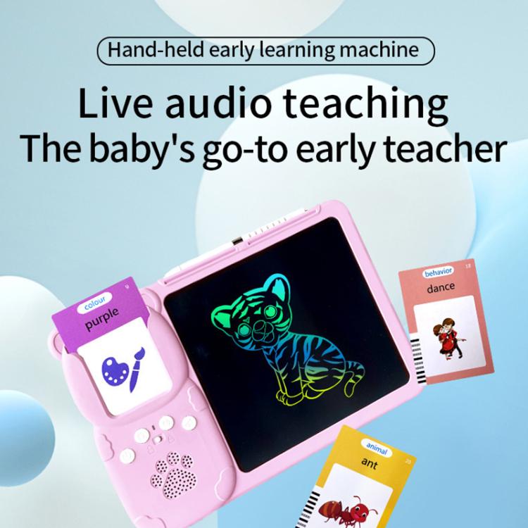 8.5 inch Children Early Education Drawing Board Card English Audiobooks