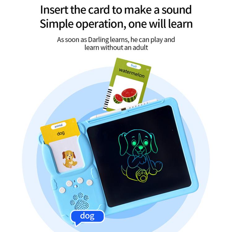 8.5 inch Children Early Education Drawing Board Card English Audiobooks