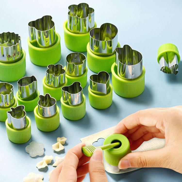 Stainless Steel Irregular Biscuit Mold Fruit Begetable Cutting Mold, 12pcs / Set Orange, 12pcs / Set Pink, 12pcs / Set Red, 12pcs / Set Yellow, 12pcs / Set Blue, 12pcs / Set Green, 12pcs / Set Purple, 12pcs / Set Random Color, 11pcs / Set Random Color