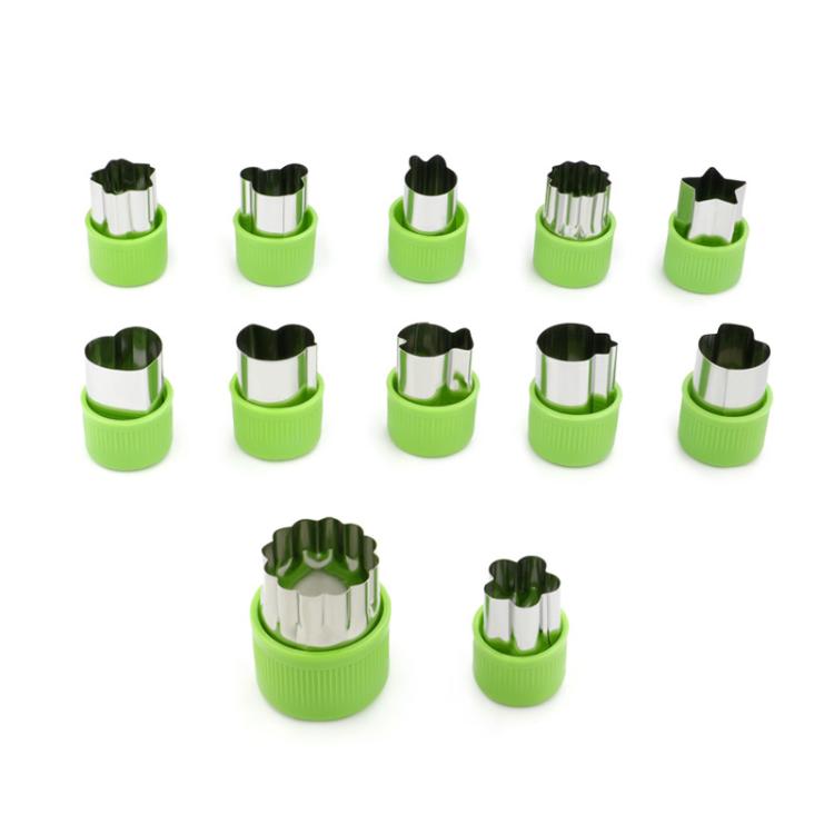 Stainless Steel Irregular Biscuit Mold Fruit Begetable Cutting Mold, 12pcs / Set Orange, 12pcs / Set Pink, 12pcs / Set Red, 12pcs / Set Yellow, 12pcs / Set Blue, 12pcs / Set Green, 12pcs / Set Purple, 12pcs / Set Random Color, 11pcs / Set Random Color