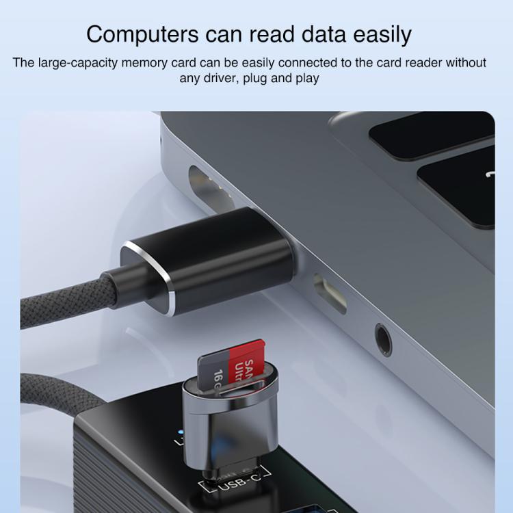 USB / 8 Pin to Type-C RJ45 USB-A HUB Expand Converter