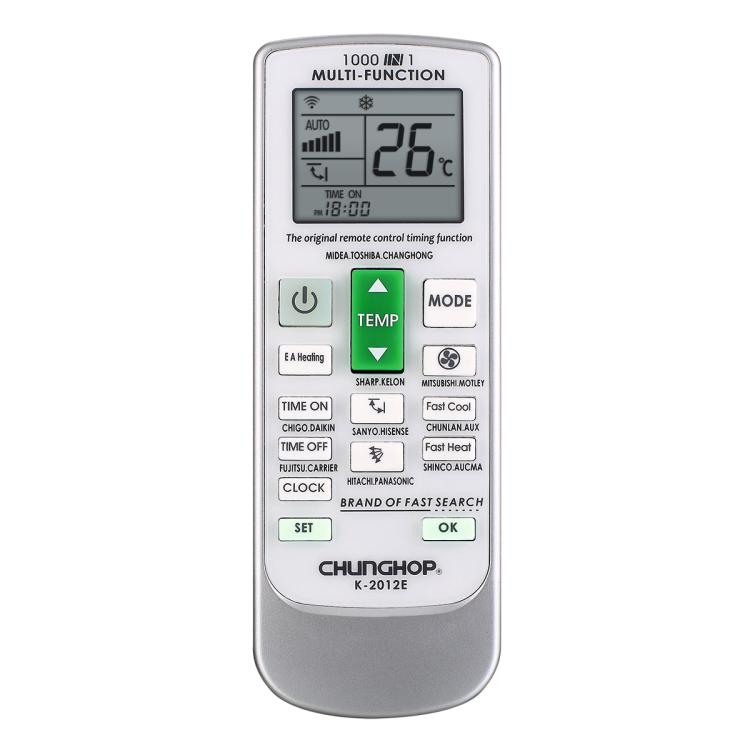 CHUNGHOP K-2012E Universal Air Conditioner Remote Control with Brand Button Pairing Function