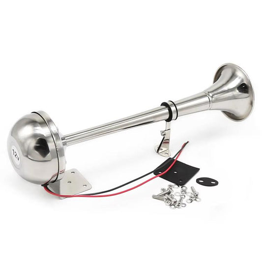 12V 125dB Car / Truck / Boat Stainless Steel Electric Horn with Mounting Bracket