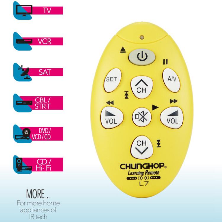 CHUNGHOP L7 Infrared Learning Universal TV Remote Control