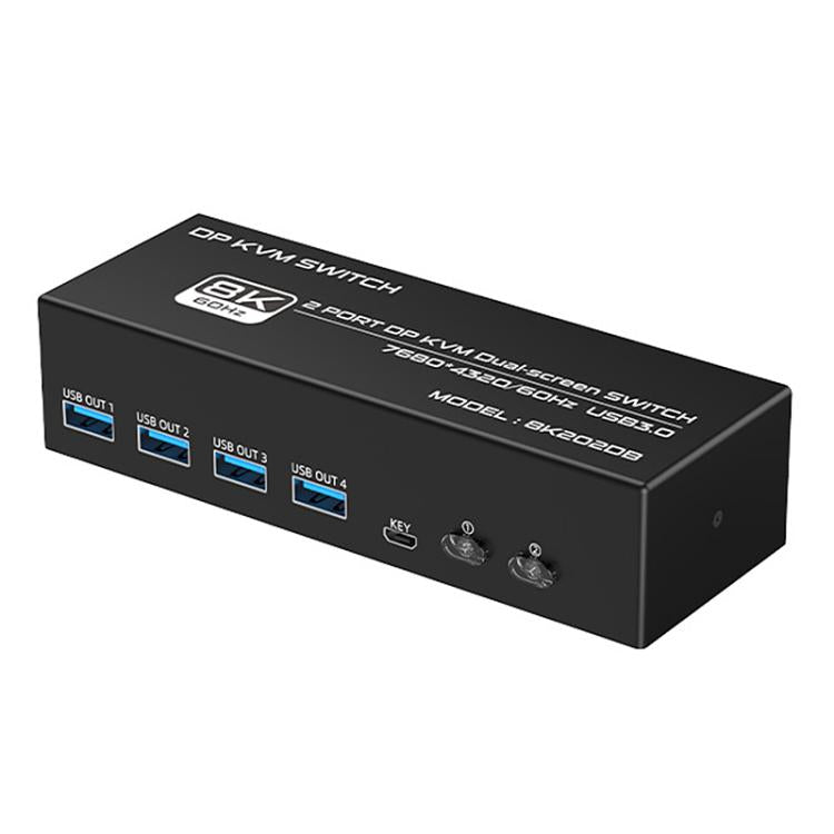 FJGEAR FJ-8K202DB 8K 60Hz DP Monitor KVM Switch
