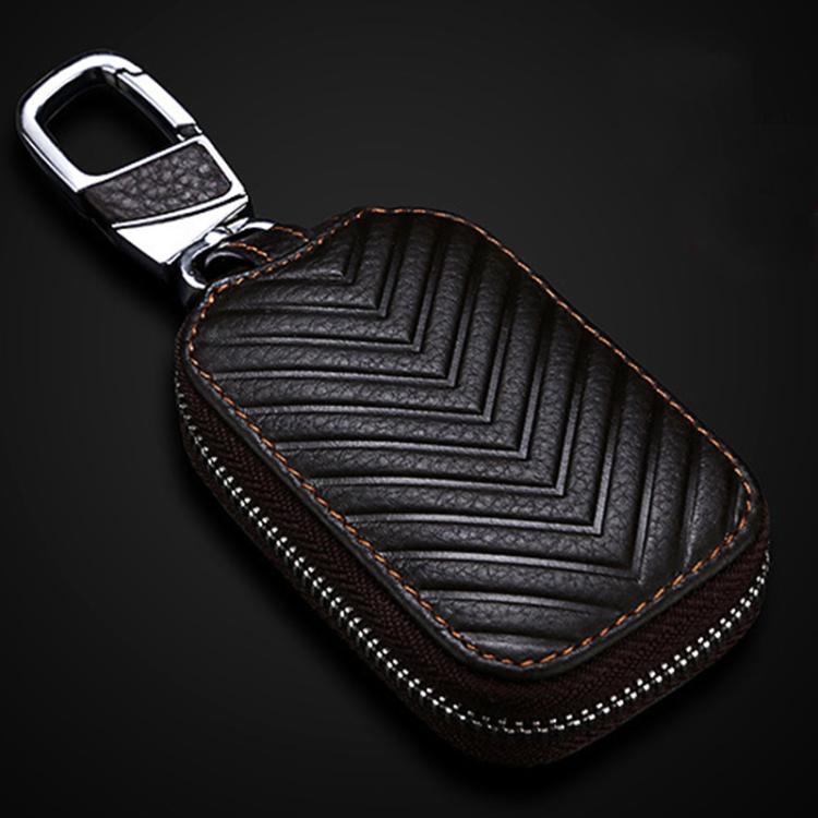 Litchi Grain PU Leather Universal Car Key Case
