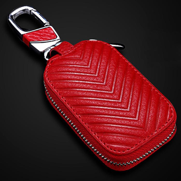 Litchi Grain PU Leather Universal Car Key Case