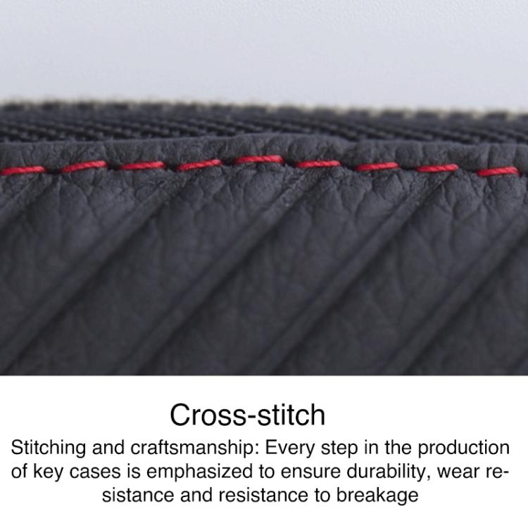 Litchi Grain PU Leather Universal Car Key Case