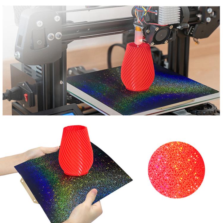 PEI Coating Smooth Starry PET Film Double-Sided 3D Printing Build Plate, 220x220mm, 257x257mm, 300x300mm, 310x310mm, 355x355mm, 377x370mm