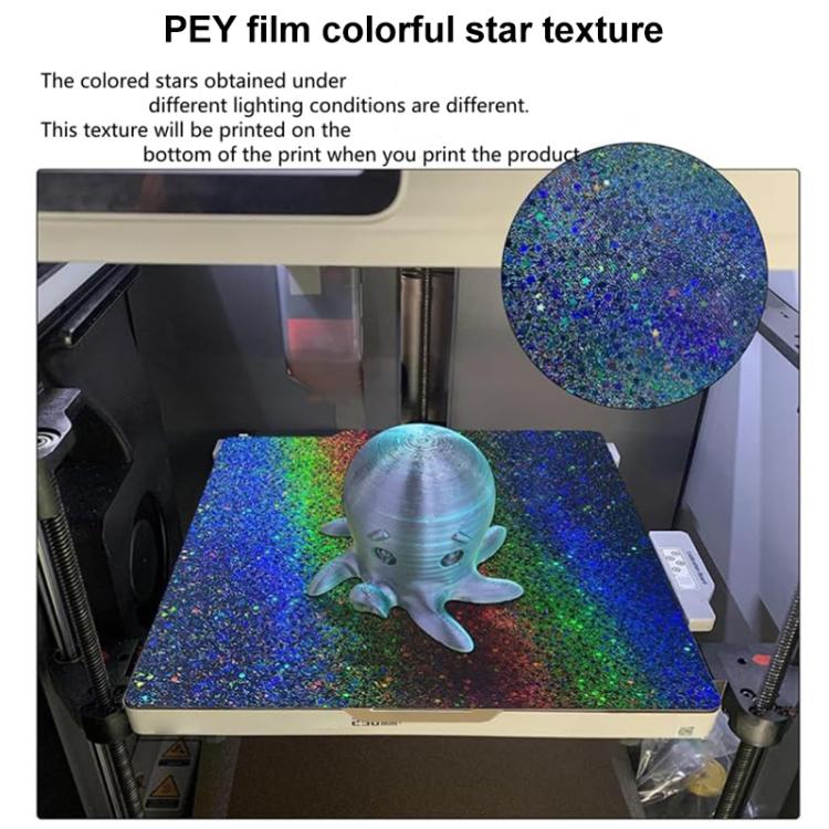 PEI Coating Smooth Starry PET Film Double-Sided 3D Printing Build Plate