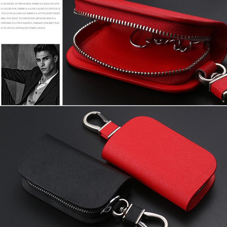Universal Car Key Case Car Key Cowhide Leather Protective Cover