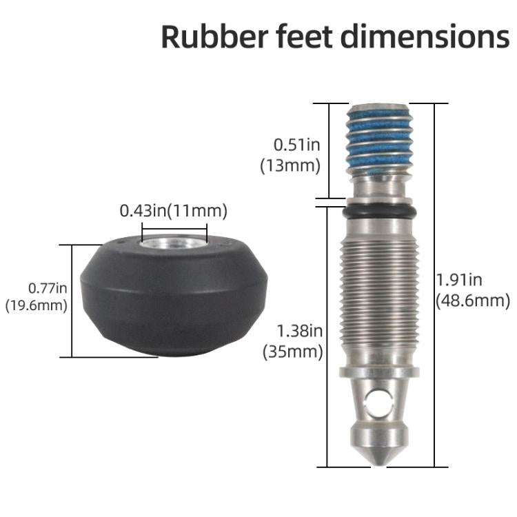 BEXIN FT-13 3/8 Screw Rubber Feet Pads Tripod Anti-Slip Foot Pad