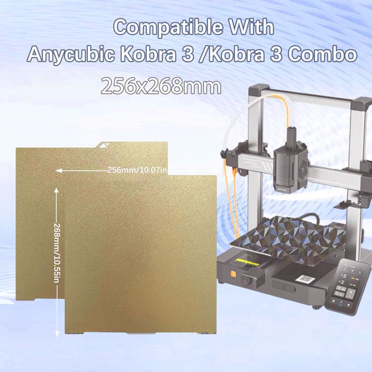 3D Printer Build Plate Spring Steel Sheet For ANYCUBIC 268x256mm