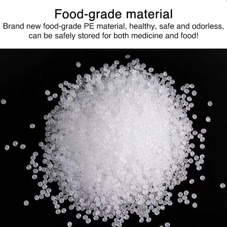 100pcs Double Layer Environmental Label Warning Printed Ziplock Bag