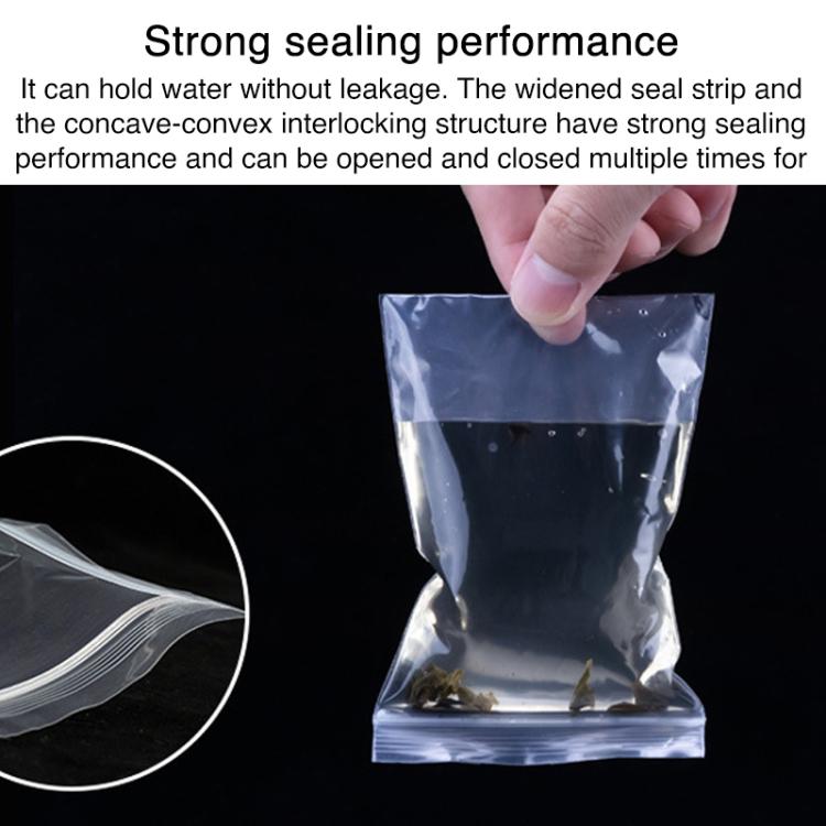 100pcs Double Layer Environmental Label Warning Printed Ziplock Bag