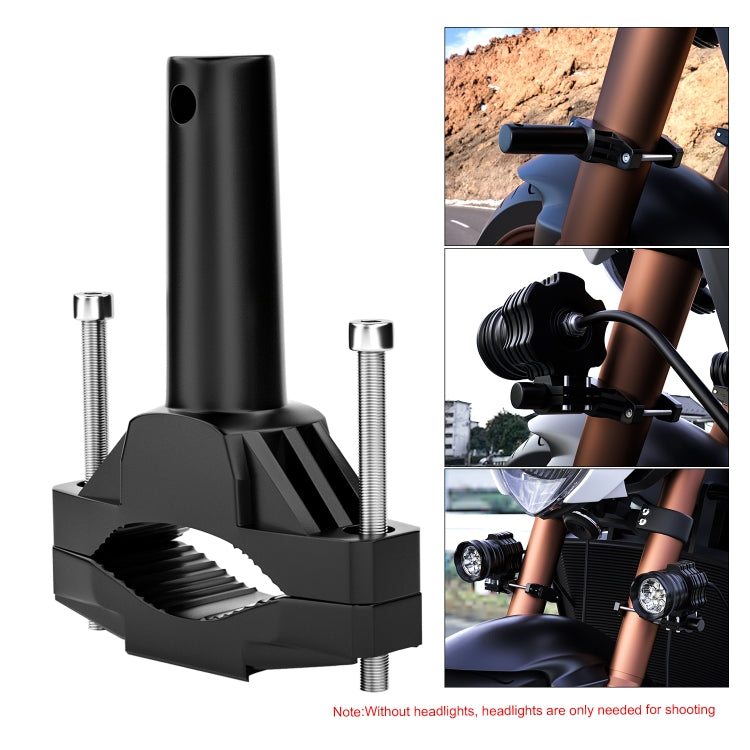 CS-1090A1 Motorcycle Modified Bumper Shock Absorption Fixture Spotlight Fixing Bracket