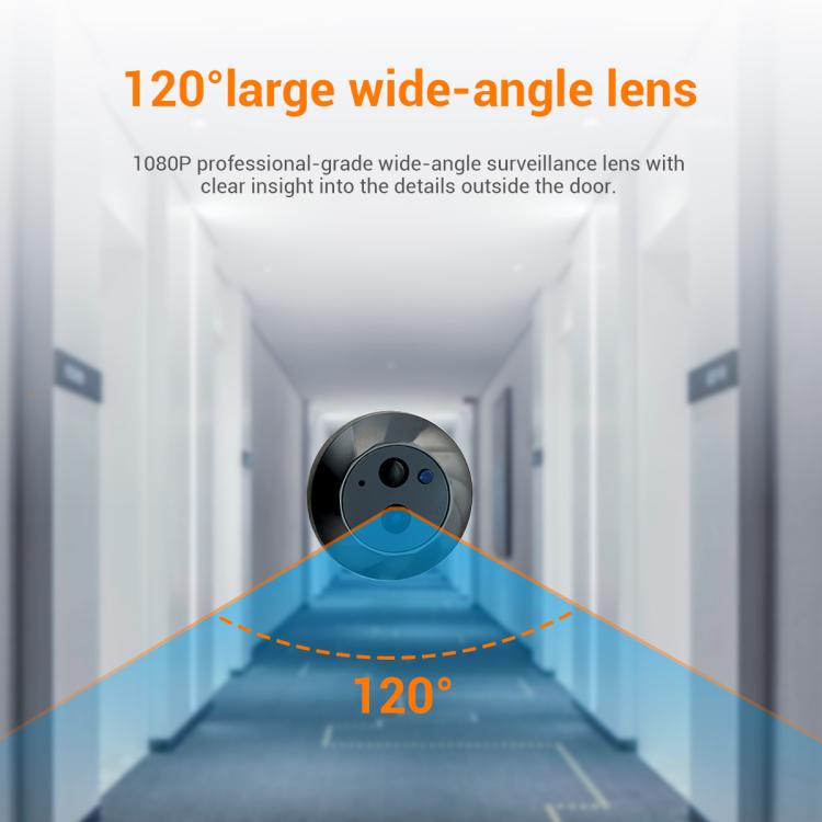 ESCAM C88 4.3 inch 1080P PIR Digital Door Viewer WiFi Video Doorbell Support Night Vision, Two-way Audio