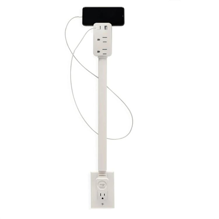 US Plug Power Outlet Extender Power Socket Extension Tool With USB / Type-C Fast Charging
