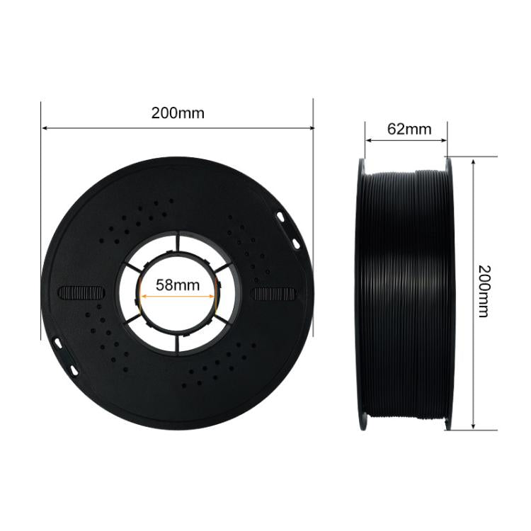 ASA Filament Carbon Fiber 1.75mm / 1kg for 3D Printer
